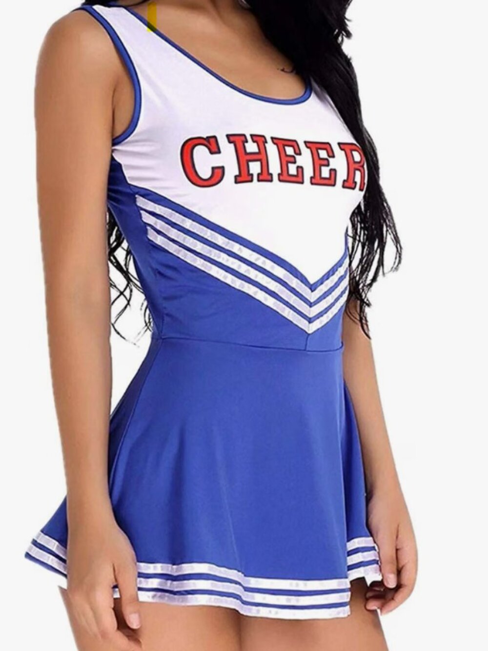 Blue Cheerleader Costume Dress Cheers Halloween